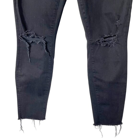 Mother Denim the Looker Ankle Fray Jeans in Guilty as Sin Wash Women’s Size 30 - Picture 10 of 12